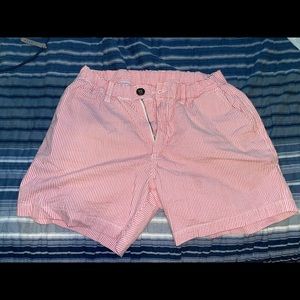 Chubbies Pink Seersucker shorts